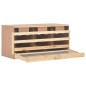 vidaXL Ponedero para gallinas 3 compartimentos madera pino 96x40x45 cm vidaXL Ponedero para gallinas 3 compartimentos madera pino 96x40x45 cm