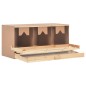 vidaXL Ponedero para gallinas 3 compartimentos madera pino 96x40x45 cm vidaXL Ponedero para gallinas 3 compartimentos madera pino 96x40x45 cm