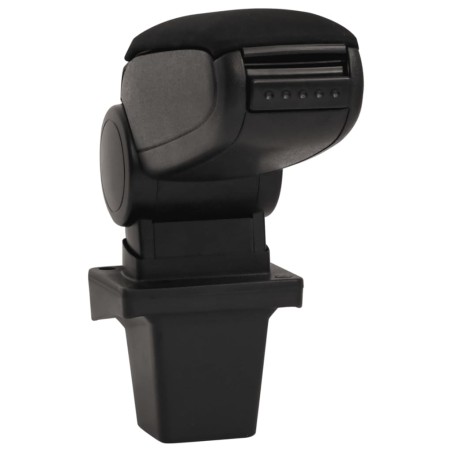 vidaXL Reposabrazos para coche ABS negro 14x33x(32-48,5) cm