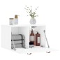 vidaXL Armario pared madera contrachapada blanco brillo 60x36,5x35 cm vidaXL Armario pared madera contrachapada blanco brillo 60x36,5x35 cm