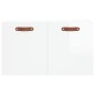 vidaXL Armario pared madera contrachapada blanco brillo 60x36,5x35 cm vidaXL Armario pared madera contrachapada blanco brillo 60x36,5x35 cm