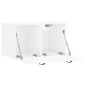 vidaXL Armario pared madera contrachapada blanco brillo 60x36,5x35 cm vidaXL Armario pared madera contrachapada blanco brillo 60x36,5x35 cm