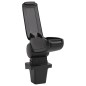 vidaXL Reposabrazos para coche ABS negro 14x33x(32-48,5) cm