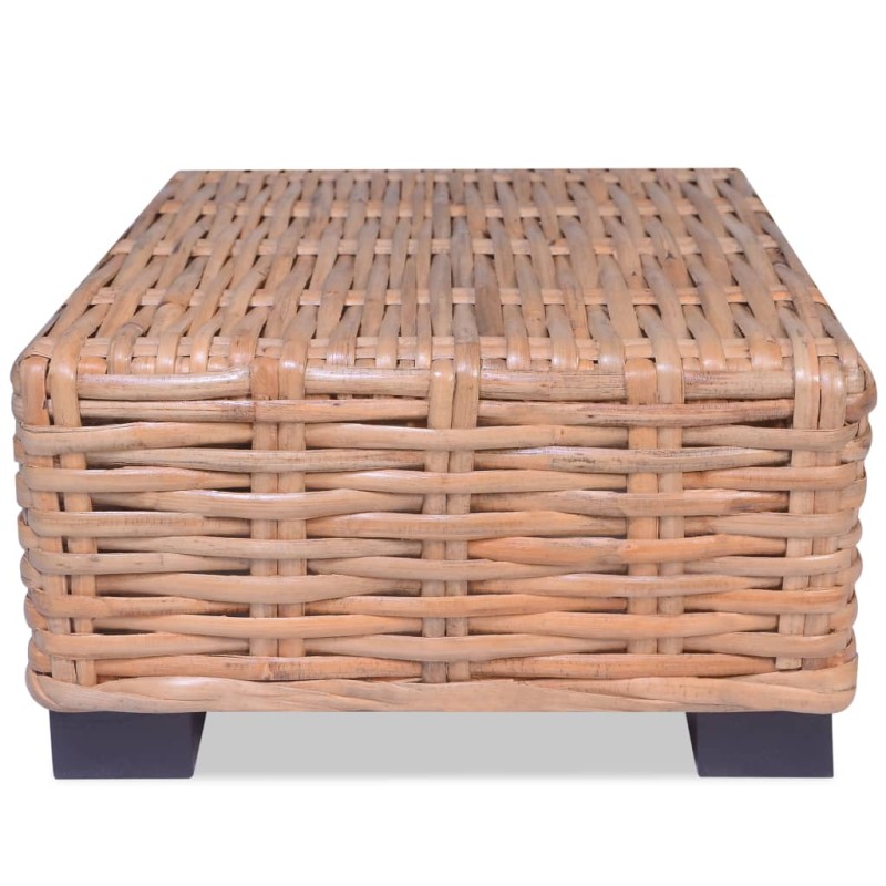 vidaXL Mesa de centro de ratán natural 45x45x30 cm vidaXL Mesa de centro de ratán natural 45x45x30 cm