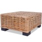 vidaXL Mesa de centro de ratán natural 45x45x30 cm vidaXL Mesa de centro de ratán natural 45x45x30 cm