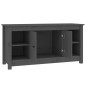 vidaXL Mueble de TV de madera maciza de pino gris 103x36,5x52 cm