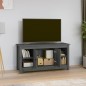 vidaXL Mueble de TV de madera maciza de pino gris 103x36,5x52 cm