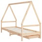 vidaXL Estructura de cama para niños con cajones madera pino 80x200 cm vidaXL Estructura de cama para niños con cajones madera pino 80x200 cm