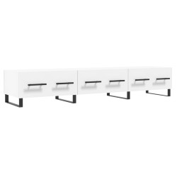 vidaXL Mueble de TV madera de ingeniería blanco 150x36x30 cm