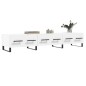 vidaXL Mueble de TV madera de ingeniería blanco 150x36x30 cm vidaXL Mueble de TV madera de ingeniería blanco 150x36x30 cm