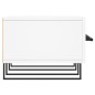 vidaXL Mueble de TV madera de ingeniería blanco 150x36x30 cm vidaXL Mueble de TV madera de ingeniería blanco 150x36x30 cm