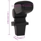 vidaXL Reposabrazos para coche ABS negro 14x33x(32-48,5) cm