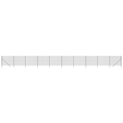 vidaXL Cerca de alambre de acero galvanizado gris antracita 1,8x25 m