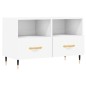 vidaXL Mueble para TV madera contrachapada blanco 80x36x50 cm vidaXL Mueble para TV madera contrachapada blanco 80x36x50 cm