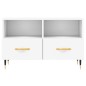 vidaXL Mueble para TV madera contrachapada blanco 80x36x50 cm vidaXL Mueble para TV madera contrachapada blanco 80x36x50 cm