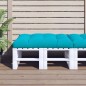 vidaXL Cojín para palés tela turquesa 120x80x12 cm vidaXL Cojín para palés tela turquesa 120x80x12 cm