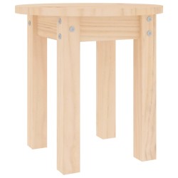 vidaXL Mesa de centro de madera maciza de pino Ø35x35 cm