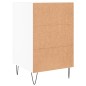 vidaXL Mesita de noche madera de ingeniería blanco 40x40x66 cm vidaXL Mesita de noche madera de ingeniería blanco 40x40x66 cm