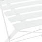 vidaXL Mesa y sillas bistró de jardín 3 piezas acero blanco vidaXL Mesa y sillas bistró de jardín 3 piezas acero blanco