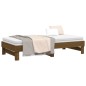 vidaXL Sofá cama extraíble madera maciza pino marrón miel 2x(90x190)cm vidaXL Sofá cama extraíble madera maciza pino marrón miel 2x(90x190)cm