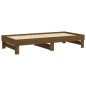 vidaXL Sofá cama extraíble madera maciza pino marrón miel 2x(90x190)cm vidaXL Sofá cama extraíble madera maciza pino marrón miel 2x(90x190)cm