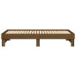 vidaXL Sofá cama extraíble madera maciza pino marrón miel 2x(90x190)cm vidaXL Sofá cama extraíble madera maciza pino marrón miel 2x(90x190)cm