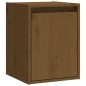 vidaXL Armario de pared 2 uds madera de pino marrón miel 30x30x40 cm vidaXL Armario de pared 2 uds madera de pino marrón miel 30x30x40 cm
