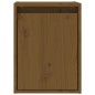 vidaXL Armario de pared 2 uds madera de pino marrón miel 30x30x40 cm vidaXL Armario de pared 2 uds madera de pino marrón miel 30x30x40 cm