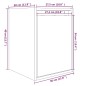 vidaXL Armario de pared 2 uds madera de pino marrón miel 30x30x40 cm vidaXL Armario de pared 2 uds madera de pino marrón miel 30x30x40 cm