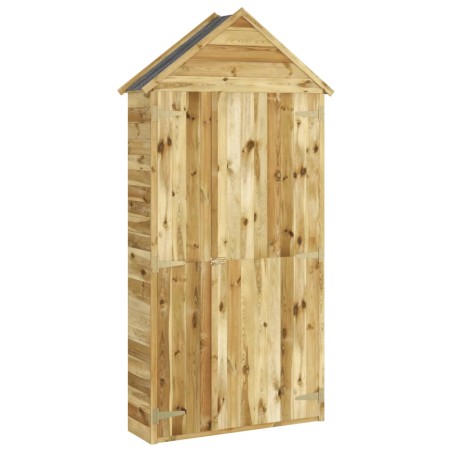 vidaXL Cobertizo de herramientas madera pino impregnada 107x37x220 cm