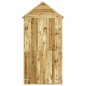 vidaXL Cobertizo de herramientas madera pino impregnada 107x37x220 cm vidaXL Cobertizo de herramientas madera pino impregnada 107x37x220 cm