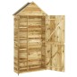 vidaXL Cobertizo de herramientas madera pino impregnada 107x37x220 cm vidaXL Cobertizo de herramientas madera pino impregnada 107x37x220 cm