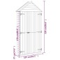vidaXL Cobertizo de herramientas madera pino impregnada 107x37x220 cm vidaXL Cobertizo de herramientas madera pino impregnada 107x37x220 cm