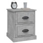 vidaXL Mesita de noche madera contrachapada gris hormigón 39x39x47,5cm vidaXL Mesita de noche madera contrachapada gris hormigón 39x39x47,5cm