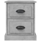 vidaXL Mesita de noche madera contrachapada gris hormigón 39x39x47,5cm vidaXL Mesita de noche madera contrachapada gris hormigón 39x39x47,5cm