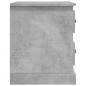vidaXL Mesita de noche madera contrachapada gris hormigón 39x39x47,5cm vidaXL Mesita de noche madera contrachapada gris hormigón 39x39x47,5cm