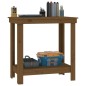 vidaXL Banco de trabajo madera maciza de pino marrón miel 80x50x80 cm vidaXL Banco de trabajo madera maciza de pino marrón miel 80x50x80 cm