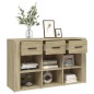 vidaXL Aparador madera contrachapada roble Sonoma 100x30x59,5 cm vidaXL Aparador madera contrachapada roble Sonoma 100x30x59,5 cm