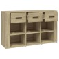 vidaXL Aparador madera contrachapada roble Sonoma 100x30x59,5 cm vidaXL Aparador madera contrachapada roble Sonoma 100x30x59,5 cm