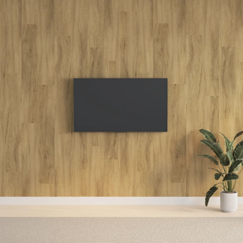 vidaXL Paneles de pared con aspecto de madera PVC marrón 2,06 m² vidaXL Paneles de pared con aspecto de madera PVC marrón 2,06 m²