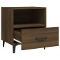 vidaXL Mesita de noche 2 uds madera contrachapada color roble marrón vidaXL Mesita de noche 2 uds madera contrachapada color roble marrón