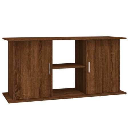 vidaXL Soporte de acuario madera ingeniería marrón roble 121x41x58 cm