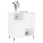 vidaXL Aparador de madera contrachapada blanco 60x35x70 cm