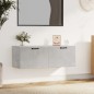 vidaXL Armario pared madera contrachapada gris hormigón 100x36,5x35 cm vidaXL Armario pared madera contrachapada gris hormigón 100x36,5x35 cm