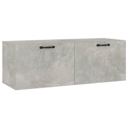 vidaXL Armario pared madera contrachapada gris hormigón 100x36,5x35 cm