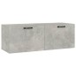 vidaXL Armario pared madera contrachapada gris hormigón 100x36,5x35 cm vidaXL Armario pared madera contrachapada gris hormigón 100x36,5x35 cm