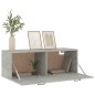 vidaXL Armario pared madera contrachapada gris hormigón 100x36,5x35 cm vidaXL Armario pared madera contrachapada gris hormigón 100x36,5x35 cm