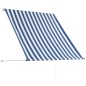 vidaXL Toldo retráctil 150x150 cm azul y blanco vidaXL Toldo retráctil 150x150 cm azul y blanco