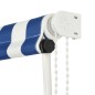 vidaXL Toldo retráctil 150x150 cm azul y blanco vidaXL Toldo retráctil 150x150 cm azul y blanco