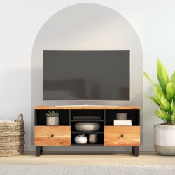 vidaXL Mueble de TV madera acacia y madera de ingeniería 100x33x46 cm